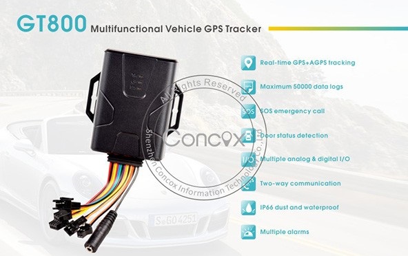 GT800 haut de gamme multifonctions GPS Tracker Véhicule